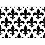 Französische Lilie Pattern Fotoskulptur Magnet<br><div class="desc">Die französische Lilie ist ein dekoratives Element, das sowohl die französische als auch die New Orleans-Kultur bewundert. Die Lilie fügt Ihrem Geschenk Stil, mit einem Symbol von Frankreich als Ihr Design. Die knusprige Farbgebung ist traditionell blau, schwarz und weiß, diese Lilie ist ein wunderschönes feines französisches Muster für Ihre Geschenke....</div>