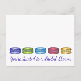 Französische Macaron Cookies Bridal Dusche Einladu Einladungspostkarte