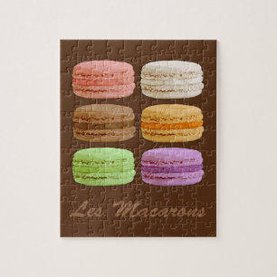 Französische Macaronen - bunte Pastellfarben