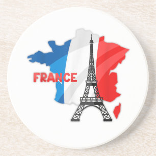 Französische Mädchen, France-Flaggen-Kinder, Franc Getränkeuntersetzer