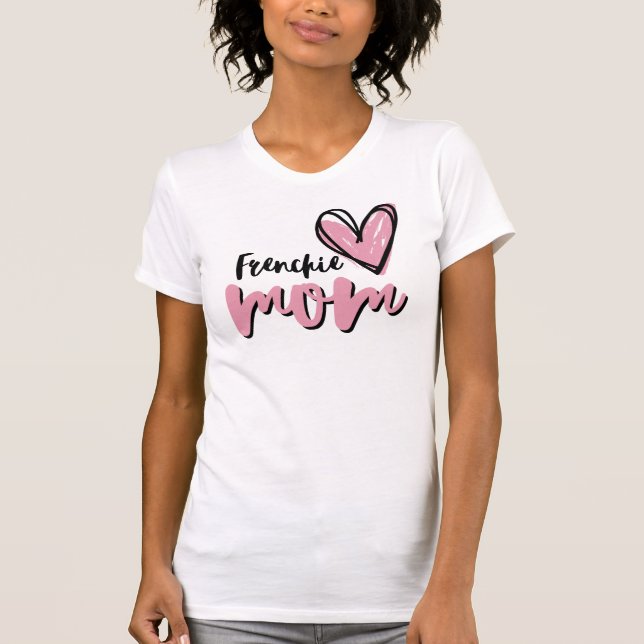 Französische Mama, Niedlicher französischer Bulldo T-Shirt (Vorderseite)