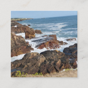 Französische Meeresküste in Vendée Quadratische Visitenkarte