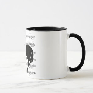 Französische Musik-PferdeRose Tasse