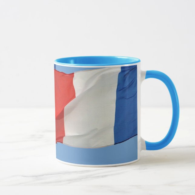 Französische Nationalflagge Patriotische Tasse (Rechts)