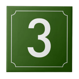 Französische Nummer Fliese