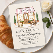 Französische Paris Café Bébé Mädchen Baby-Party
