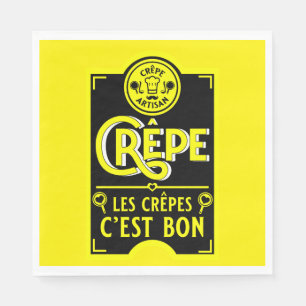 Französische Pfannkuchen Serviette