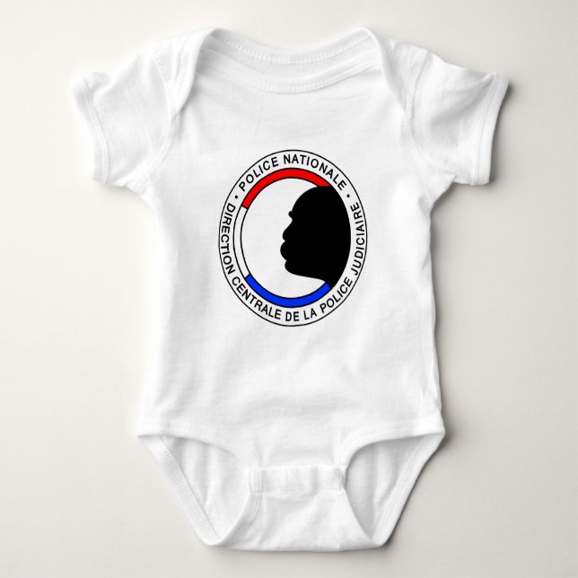 Französische Polizei Baby Strampler (Vorderseite)