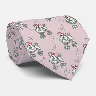 Französische Poodles Krawatte