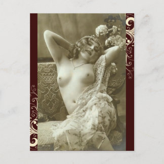 Französische Postkarte - Frivole Aktdarstellung