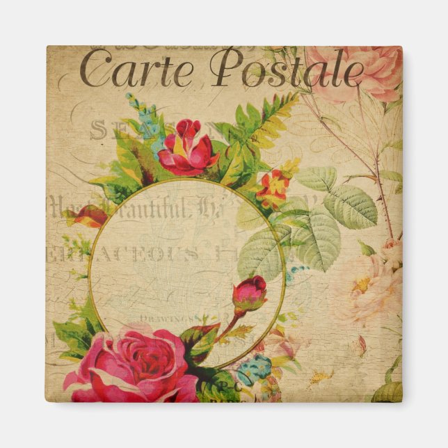 Französische Postkarte Magnet (Vorne)