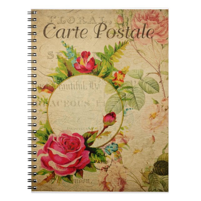 Französische Postkarte Notizblock (Vorderseite)