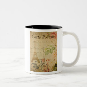 Französische Postkarte Tasse