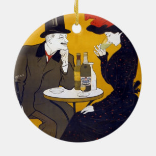 Französische Postkartenmauer Keramik Keramik Ornament