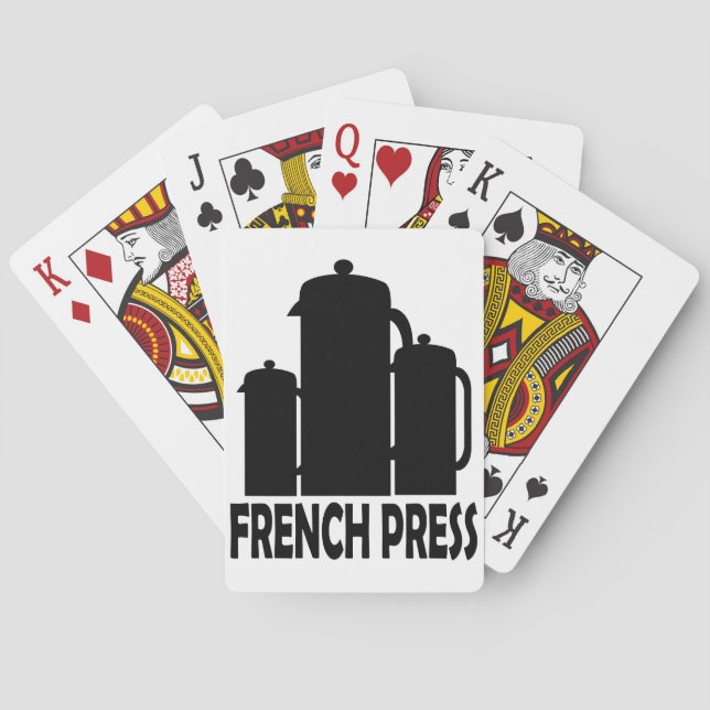 Französische Presse Spielkarten (Rückseite)