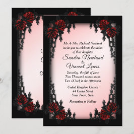 Französische Quarter Goth Hochzeit Einladung