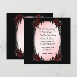 Französische Quarter Goth Hochzeit Einladung