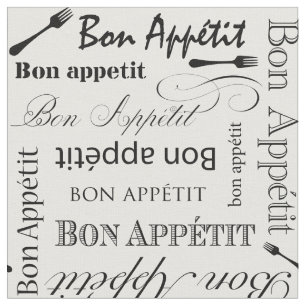 Französische RestaurantBon Appetit Stoff