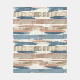 Französische Retro-Bürstenstreifen-Fliesblanket Fleecedecke