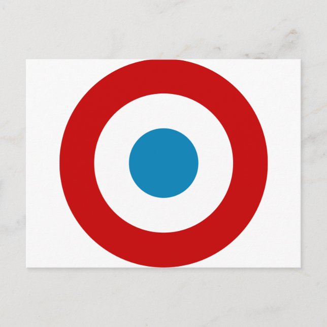 Französische Revolution Roundel France Cocarde Tri Postkarte (Vorderseite)