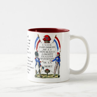 Französische Revolutions-Tasse Zweifarbige Tasse
