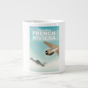 Französische Riviera Frankreich Reiseplakat Jumbo-Tasse
