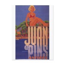 Französische Riviera Postcard Juan Les Buttons Ant
