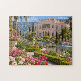 Französische Riviera - Rosa Villa und Blumengärten