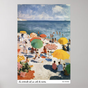 Französische Riviera Strandposter Matisse inspirie Poster