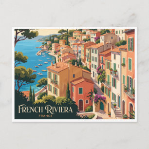 Französische Riviera Villefranche-sur-Mer Frankrei Postkarte