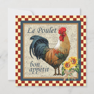 Französische Rooster Le Poulet Kitchen Dekoration