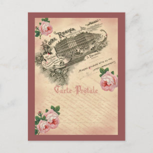 Französische Rose - Postkarte