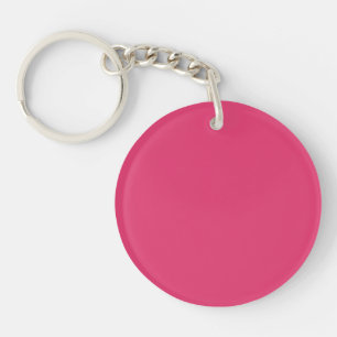 Französische Rose Rosa Personalisierter Hintergru Schlüsselanhänger