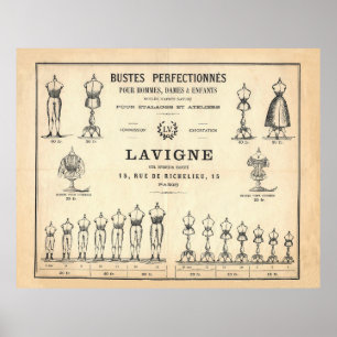 Französische Schaufensterpuppen Poster