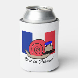 Französische Schnecke am Bastille Day Dosenkühler