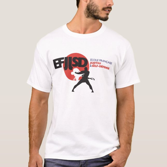 Französische Schule von JuJitsu und Self-Verteidig T-Shirt (Vorderseite)