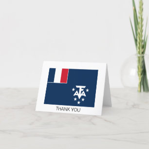 Französische Süd- und Antarktisgebiete Dankeskarte