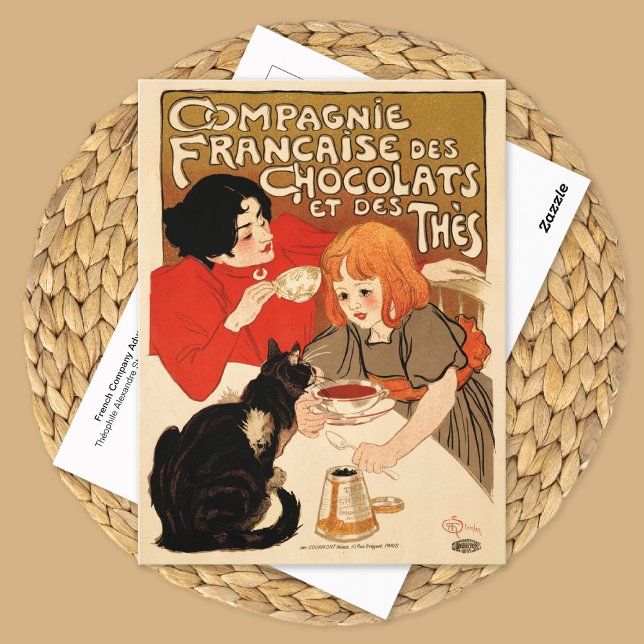 Französische Teefirma Werbung Theophile Steinlen Postkarte (Von Creator hochgeladen)