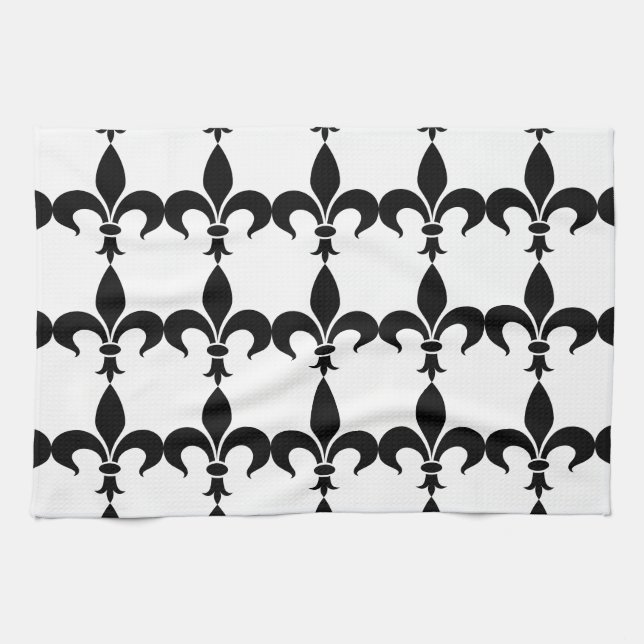 Französische Thema-Lilien-Küchen-Tücher Geschirrtuch (Horizontal)