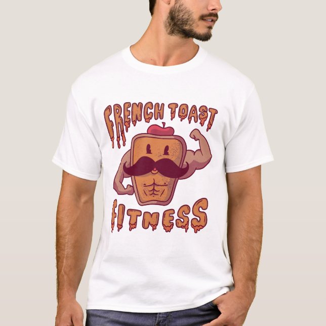FRANZÖSISCHE TOAST-FITNESS T-Shirt (Vorderseite)