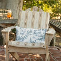Französische Toile de jouy Salin Gartensitzplatz i