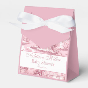 Französische Toiletten-Koquette mit rosa Schleife Geschenkschachtel