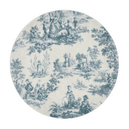 Französische Tulle de jouge sage green elegant Gla Schneidebrett