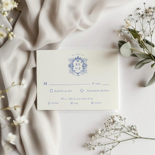 Französische UAWG-Antwortkarte für das Vintage flo RSVP Karte