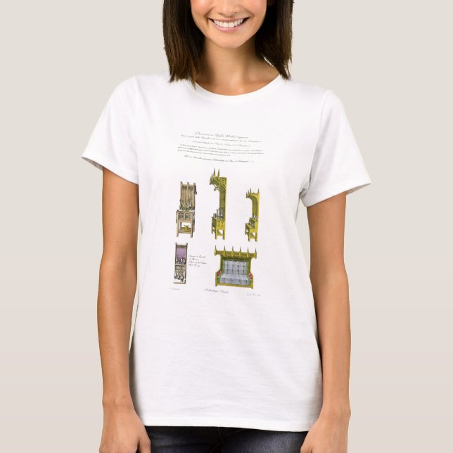 französische und burgundische Möbel, T-Shirt (Vorderseite)