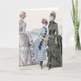 Französische Viktorianische Frauenkarte Karte