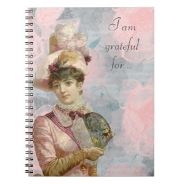 Französische Vintage Beauty Dankbarkeit Journal Notizblock
