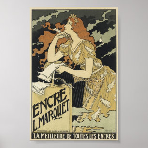 Französische Vintage Kunst Nouveau Poster