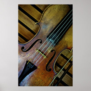 Französische Violine Poster