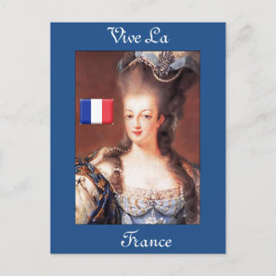 Französische Vive La France Marie Antoinette Postc Postkarte